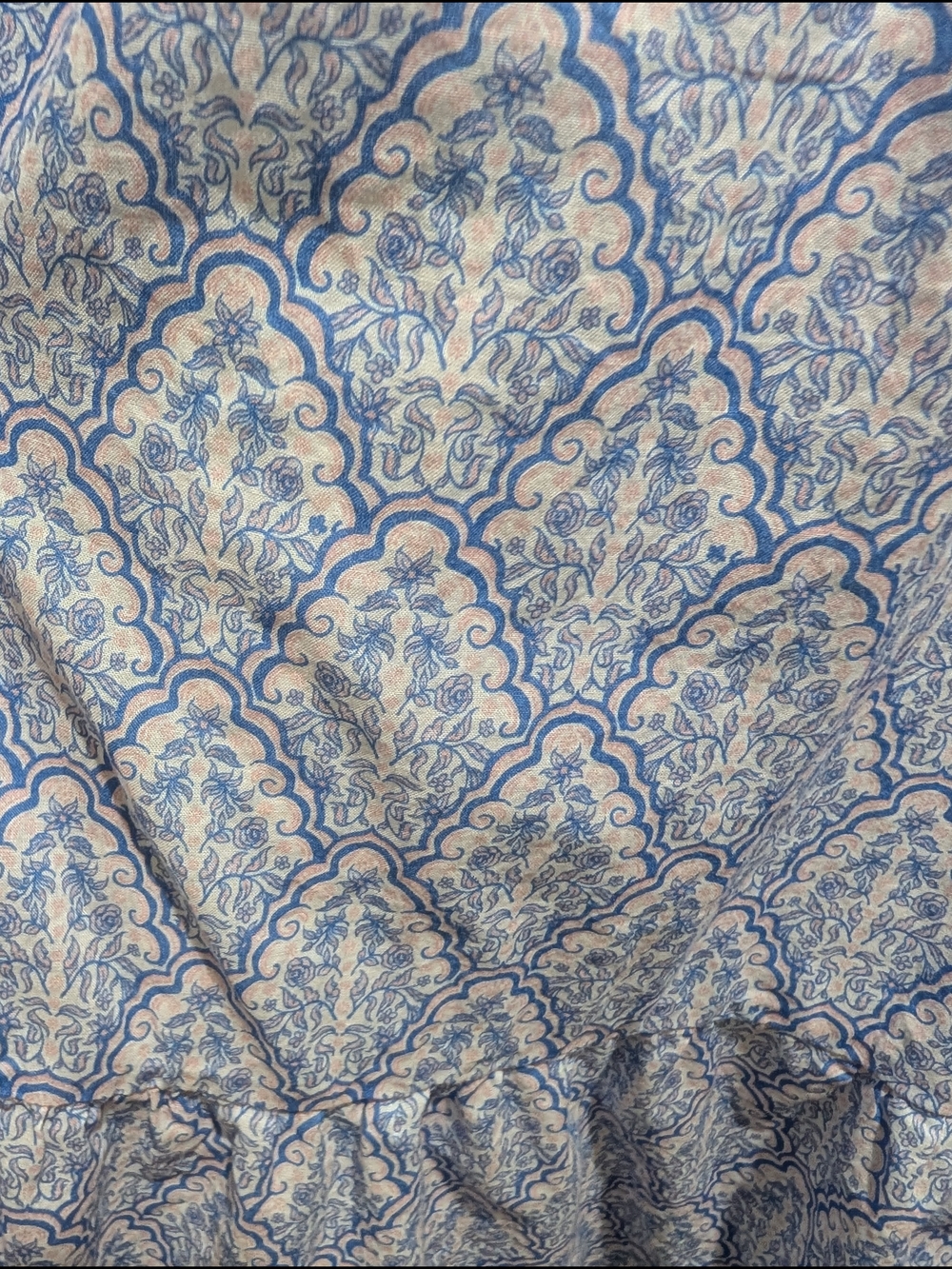 Simply Southern Blue and White Maxi Tiered Skirt - Picture 2 of 3
